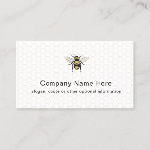 Vintage Honey Bee Farm Business Card