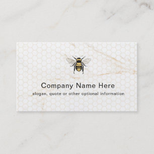 Vintage Honey Bee Farm Business Card