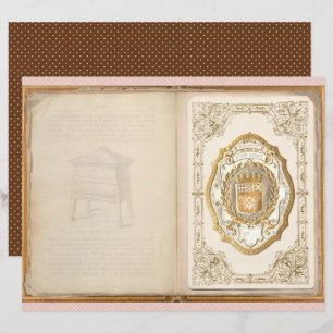 Vintage Honey Bee Journal Paper Sheet