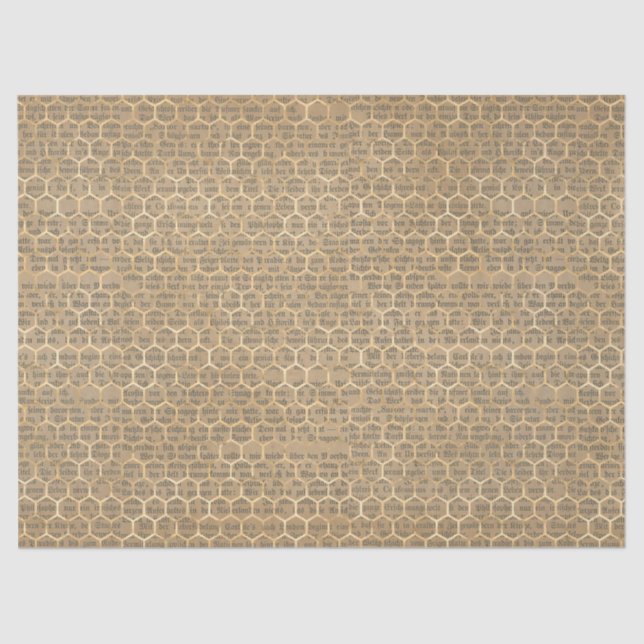 Vintage Honey Bee Series Design 1 Tissue Paper (Front)