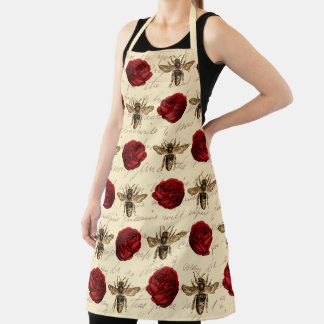 Vintage Honey Bee Series Design 6 Apron