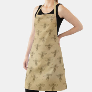 Vintage Honey Bee Series Design 9 Apron