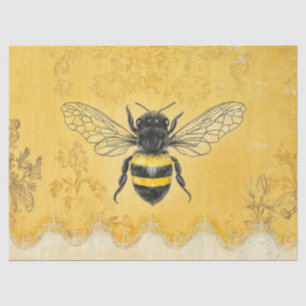 Vintage Honey Bee Wildflower Garden (2) Tissue Paper