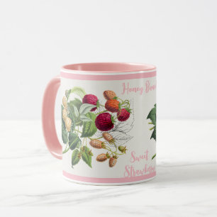 Vintage Honey Bunch Sweet Strawberry Personalised Mug