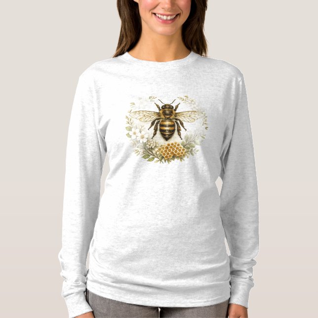 Vintage Honeybee Tee for Women (Front)