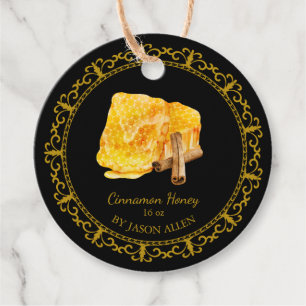 Vintage Honeycomb Cinnamon Infused Honey Hang Tag