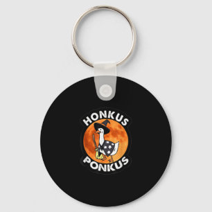 Vintage Honkus Ponkus Halloween Cute Witches Duck Key Ring