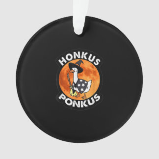Vintage Honkus Ponkus Halloween Cute Witches Duck Ornament
