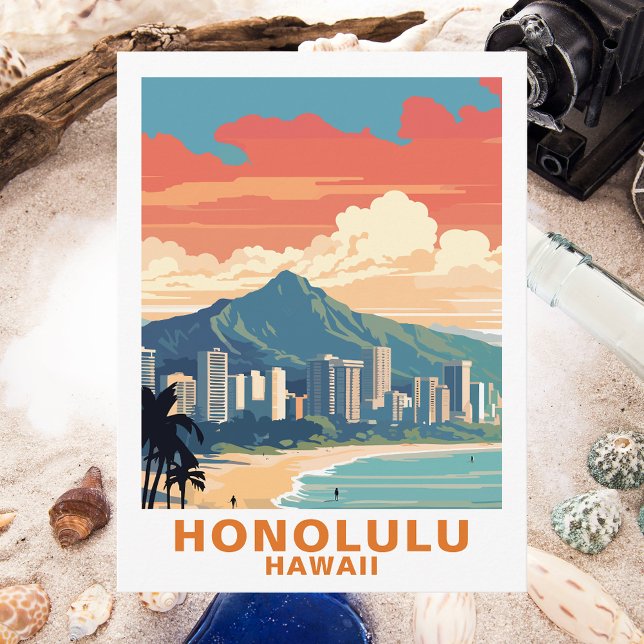 Vintage Honolulu, Hawaii: Travel Postcard (Creator Uploaded)