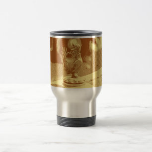 Vintage Hood Ornament Aluminium Travel Mug