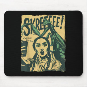 Vintage Horror Comic Monster Selfie Retro Hallowee Mouse Pad