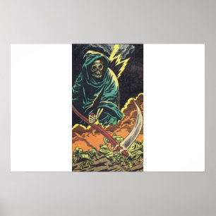 Vintage horror comics   Scary vintage comics 1960s Poster