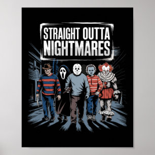 Vintage Horror Halloween Scary Straight Outta Scar Poster