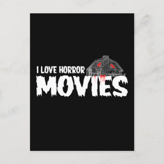 vintage horror movie art postcard