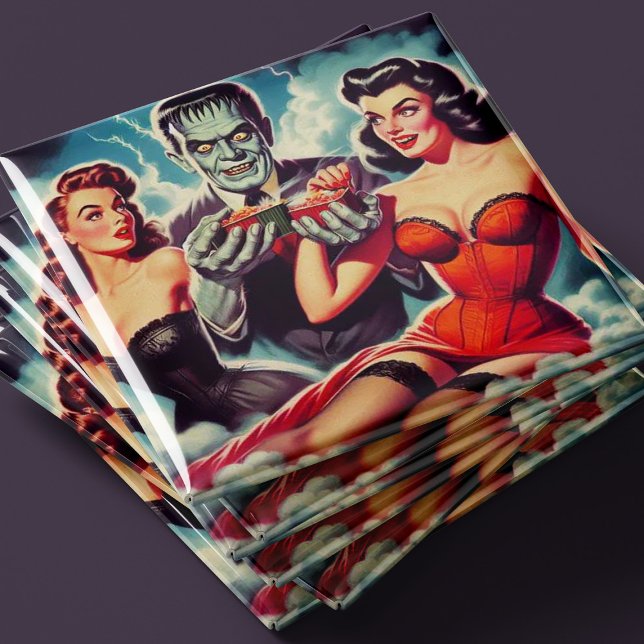 Vintage Horror Pin-ups Magnet (Creator Uploaded)