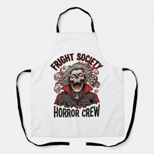 Vintage Horror Shirt Fright Society Skull Design_1 Apron