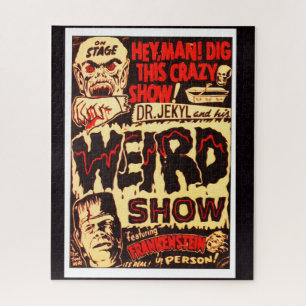 Vintage Horror Show Poster Puzzle Classic Monster