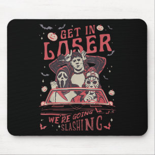 Vintage Horror Spooky Movie Lover Retro Halloween  Mouse Pad