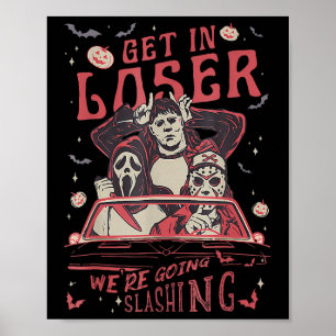 Vintage Horror Spooky Movie Lover Retro Halloween Poster