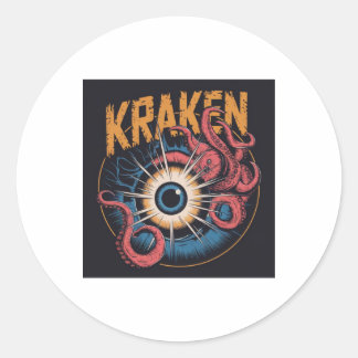 Vintage Horror Sticker2 Classic Round Sticker