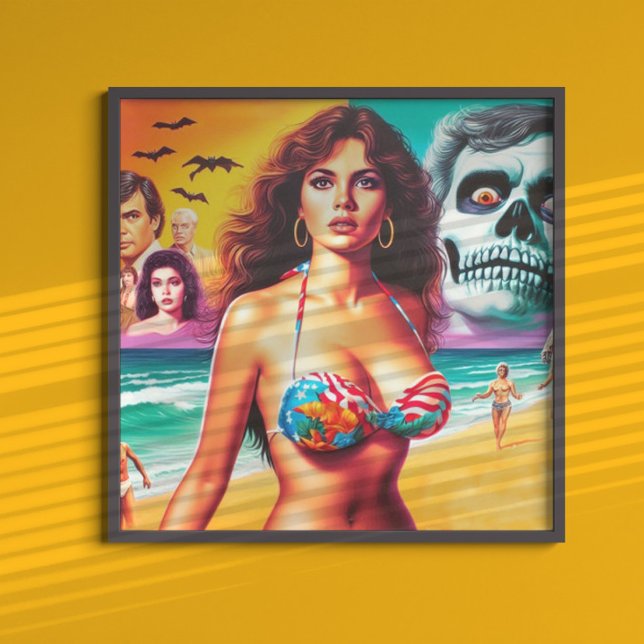 Vintage Horror Summer Girl Poster (Creator Uploaded)