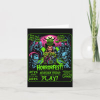 Vintage Horrorfest Poster Halloween Movie Old Time