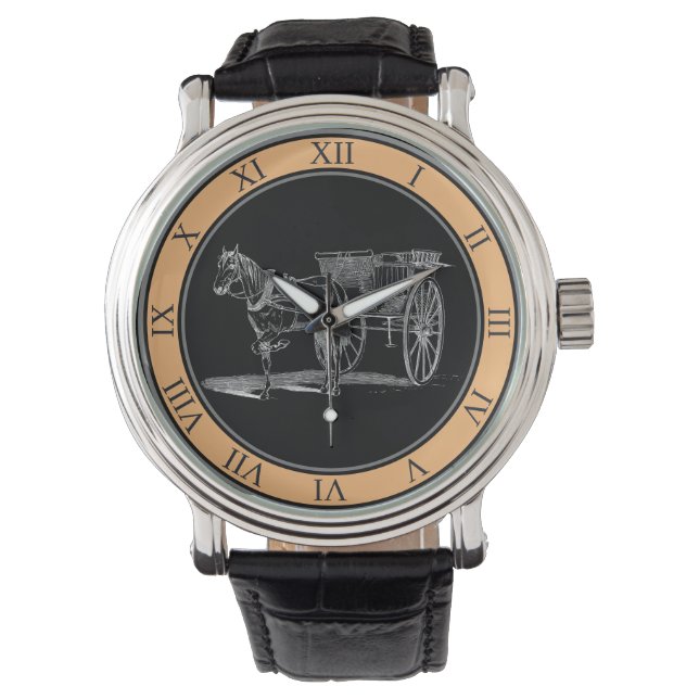 Vintage Horse And Carriage Watch (Front)