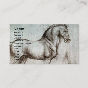 Vintage Horse Art Perfect for Equine Business Card
