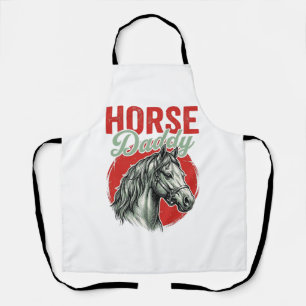 Vintage Horse Daddy Engraving Apron