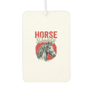 Vintage Horse Daddy Engraving Car Air Freshener