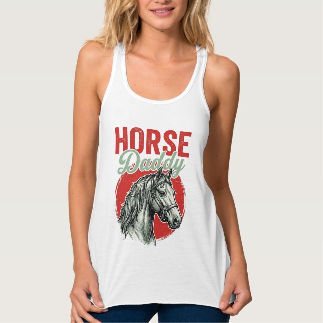 Vintage Horse Daddy Engraving Singlet (Front)