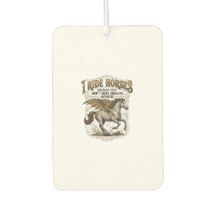 Vintage Horse Dragon Fantasy Rider Shirt Design_1 Car Air Freshener
