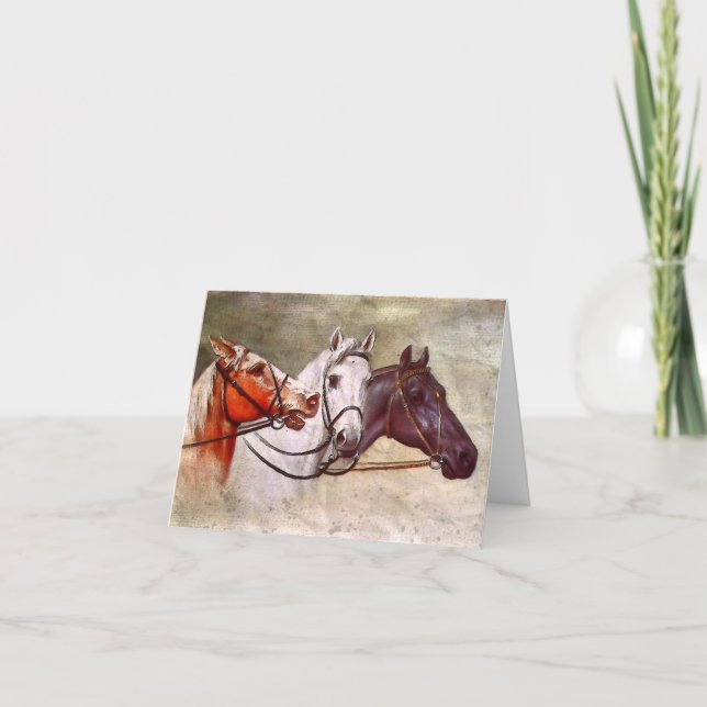 Vintage Horse greeting card (Front)
