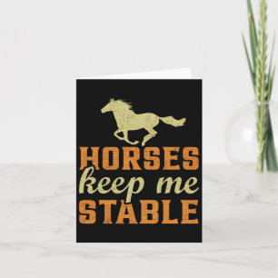 Vintage Horse Keep Me Stable1 Card