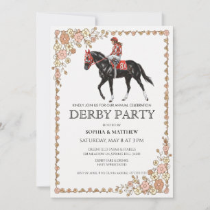 Vintage Horse Racing Derby Party Invitation 2026