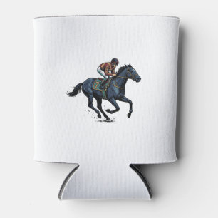 Vintage Horse Racing Jockey Vector Design_1 Can Cooler