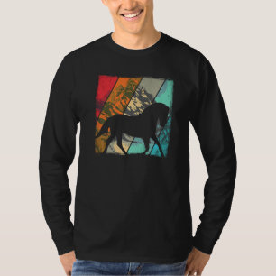 Vintage Horse Retro Horseback Riding Equestrian Ri T-Shirt