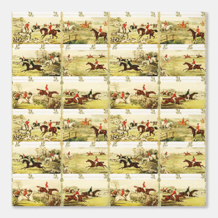 Vintage Horse Riders and Hounds Hunting Wallpaper
