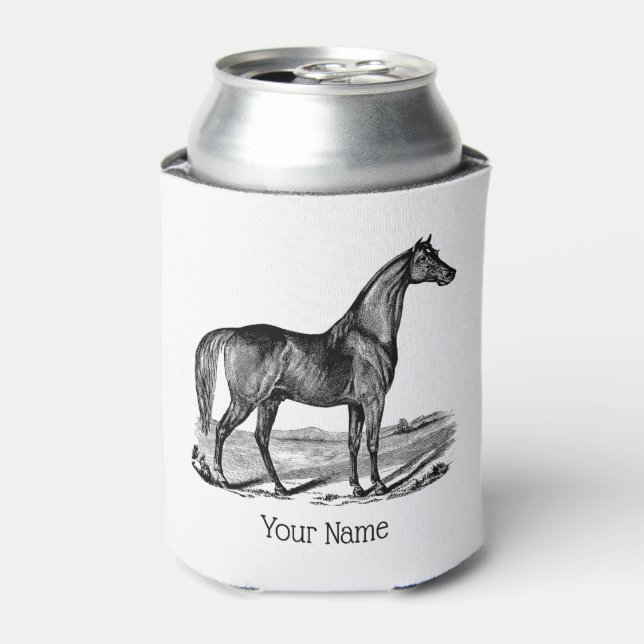 Vintage Horse Standing Can Cooler (Can Front)