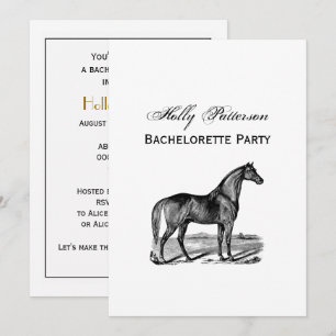 Vintage Horse Standing Invitation
