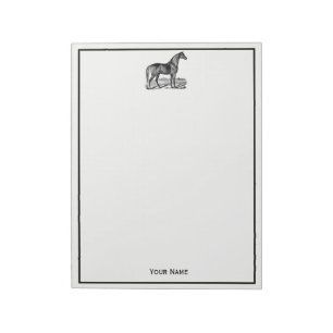 Vintage Horse Standing Notepad