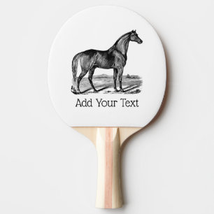 Vintage Horse Standing Ping Pong Paddle