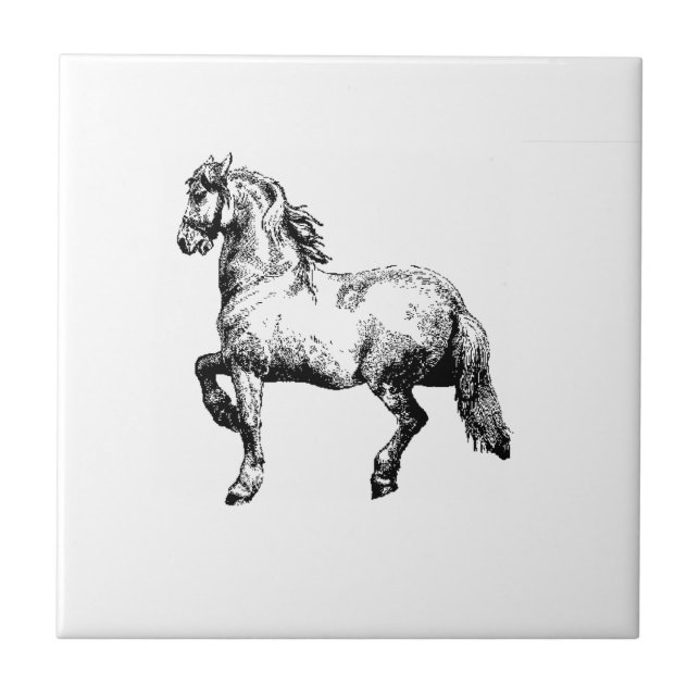 Vintage Horse Tile (Front)