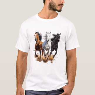 Vintage Horses Lover Graphic For Men Women Boys Gi T-Shirt