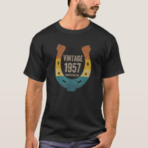 Vintage Horseshoe 1957 65 Years Old Birthday T-Shirt