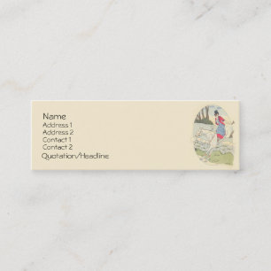 Vintage Horsewoman Business Card