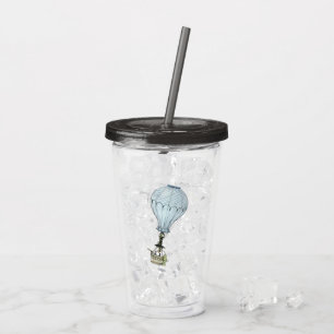 Vintage Hot Air Balloon Acrylic Tumbler