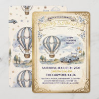 Vintage Hot Air Balloon Baby Shower