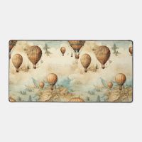 Vintage Hot Air Balloon in a Serene Landscape (2)