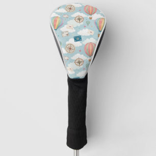 Vintage Hot Air Balloon Pattern (2) Golf Head Cover